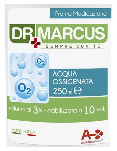dr marcus acqua ossigenata - 250ml - perossido di idrogeno: tuttocasashop.it: igiene e cura della persona