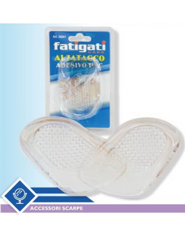 fatigati alzatacco adesivo trasparente in silicone - 2 pezzi: tuttocasashop.it: prodotti per bucato e tessuti