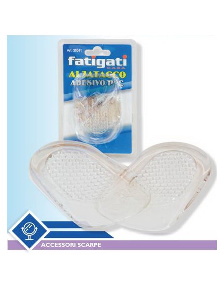 fatigati alzatacco adesivo trasparente in silicone - 2 pezzi: tuttocasashop.it: prodotti per bucato e tessuti