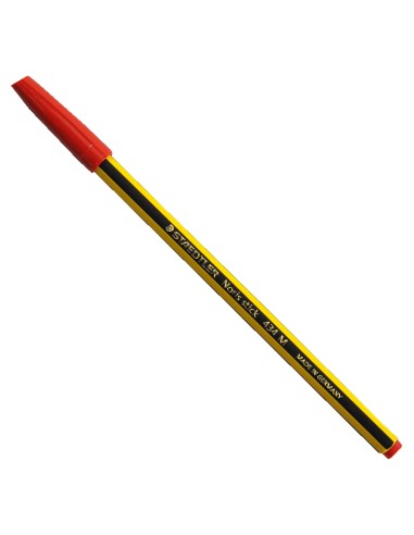 staedtler penna a sfera - scuola - ufficio - inchiostro rosso: tuttocasashop.it: altro - bazar