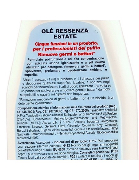 ole' oies ressenza deodorante multiuso igienizzante 750ml - estate: tuttocasashop.it: pulizia e cura della casa