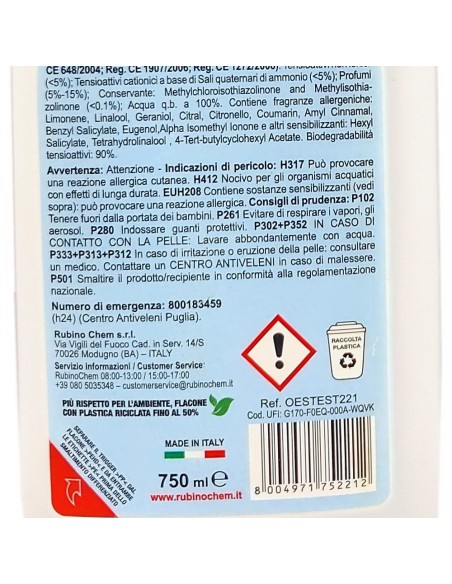 ole' oies ressenza deodorante multiuso igienizzante 750ml - estate: tuttocasashop.it: pulizia e cura della casa
