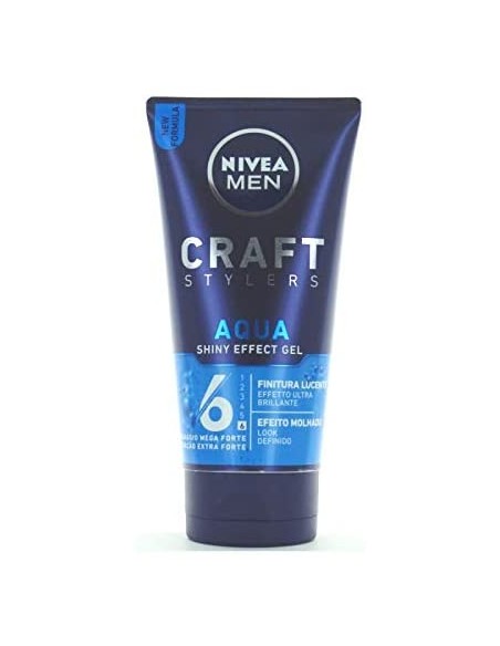 nivea hair gel per capelli tubo 150ml - n.6 - aqua shiny effect - lucente: tuttocasashop.it: igiene e cura della persona