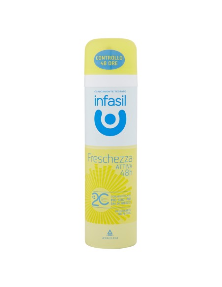 infasil deodorante spray - 150ml - freschezza attiva 48h - 2c: tuttocasashop.it: igiene e cura della persona