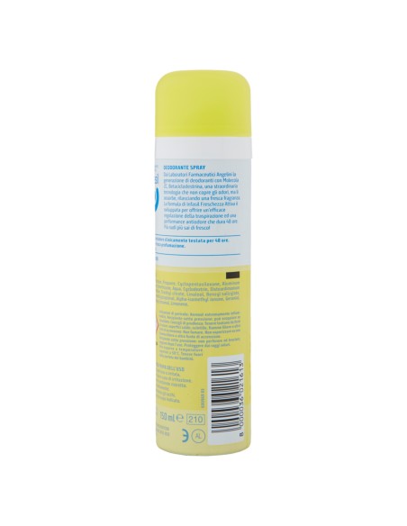 infasil deodorante spray - 150ml - freschezza attiva 48h - 2c: tuttocasashop.it: igiene e cura della persona