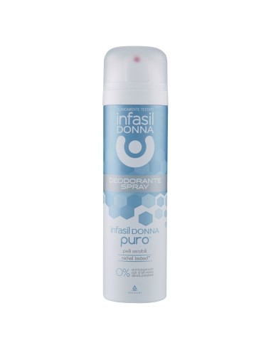 infasil deodorante spray 150ml - donna puro - pelli sensibili nichel tested: tuttocasashop.it: igiene e cura della persona