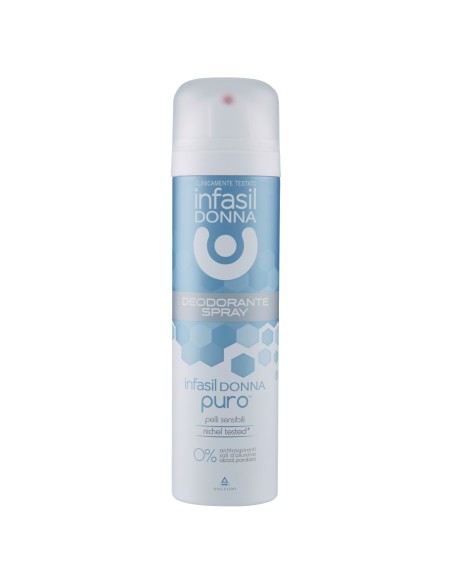 infasil deodorante spray 150ml - donna puro - pelli sensibili nichel tested: tuttocasashop.it: igiene e cura della persona