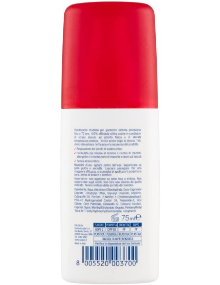 sauber deodorante vapo no-gas 75ml - active: tuttocasashop.it: igiene e cura della persona