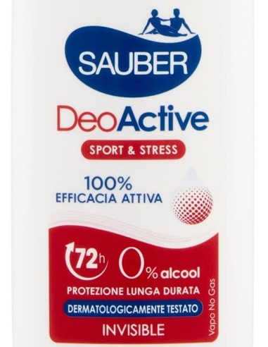 sauber deodorante vapo no-gas 75ml - active: tuttocasashop.it: igiene e cura della persona