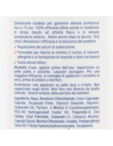 sauber deodorante vapo no-gas 75ml - active: tuttocasashop.it: igiene e cura della persona