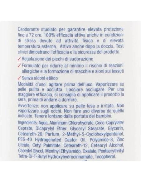 sauber deodorante vapo no-gas 75ml - active: tuttocasashop.it: igiene e cura della persona