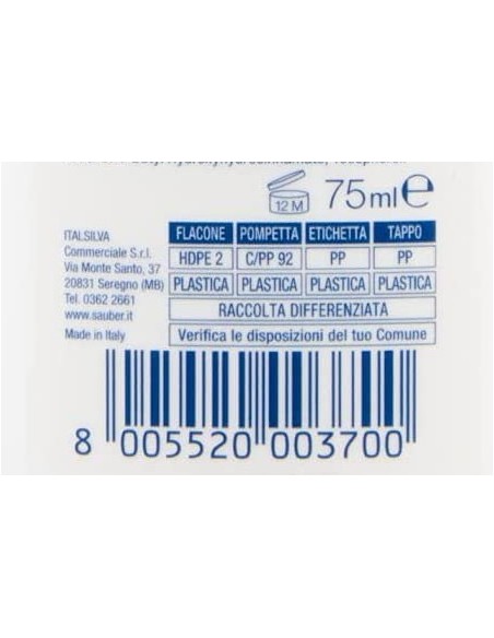 sauber deodorante vapo no-gas 75ml - active: tuttocasashop.it: igiene e cura della persona