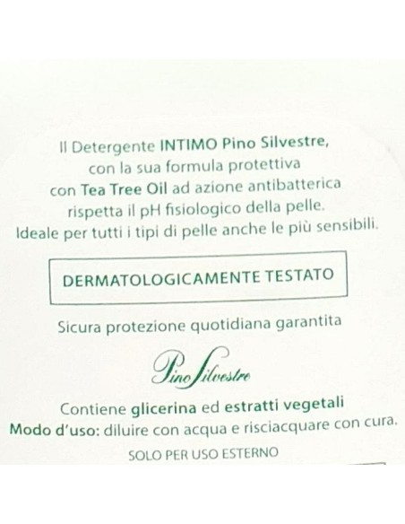 pino silvestre detergente intimo ph5 - 250ml - antibatterico - tea tree oil: tuttocasashop.it: igiene e cura della persona