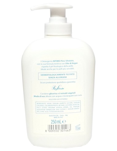 pino silvestre detergente intimo ph5 - 250ml - sensitive con olio di argan: tuttocasashop.it: igiene e cura della persona