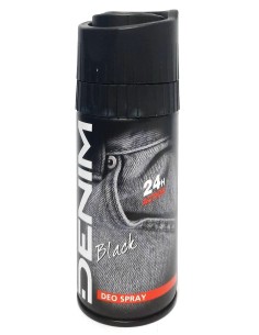 denim deodorante corpo - body spray 150ml - black: tuttocasashop.it: igiene e cura della persona