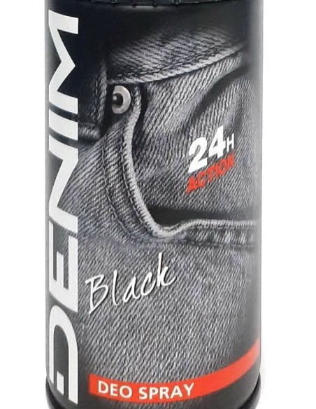 denim deodorante corpo - body spray 150ml - black: tuttocasashop.it: igiene e cura della persona
