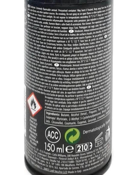 denim deodorante corpo - body spray 150ml - black: tuttocasashop.it: igiene e cura della persona