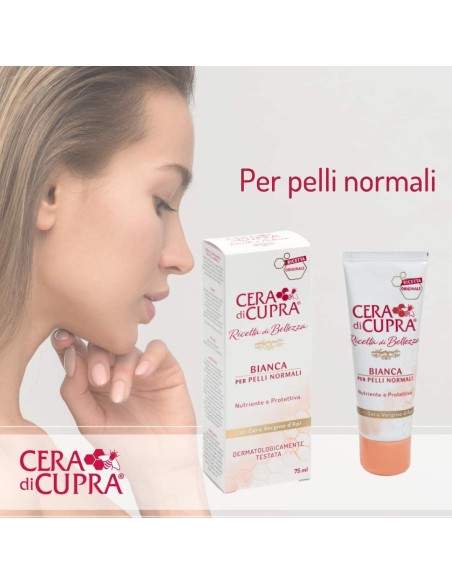 cera di cupra crema viso tubo 75ml - bianca - pelli normali: tuttocasashop.it: igiene e cura della persona