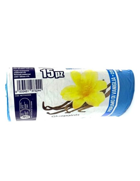 elios netti' 15 sacchi ultraresistenti 28l 52x70cm profumati - vaniglia: tuttocasashop.it: pulizia e cura della casa
