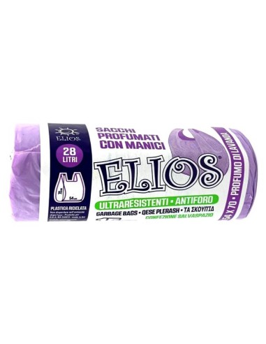 elios netti' 15 sacchi ultraresistenti 28l 52x70cm profumati - lavanda: tuttocasashop.it: pulizia e cura della casa