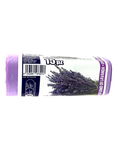 elios netti' 15 sacchi ultraresistenti 28l 52x70cm profumati - lavanda: tuttocasashop.it: pulizia e cura della casa