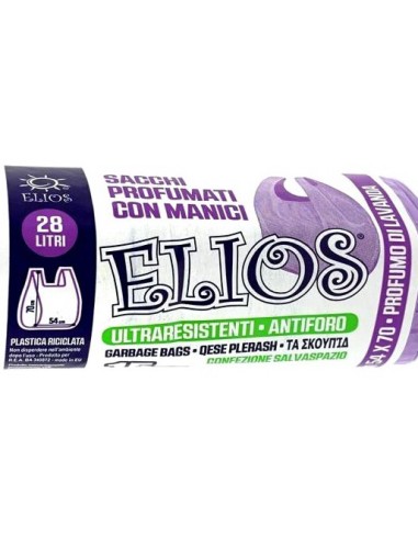 elios netti' 15 sacchi ultraresistenti 28l 52x70cm profumati - lavanda: tuttocasashop.it: pulizia e cura della casa