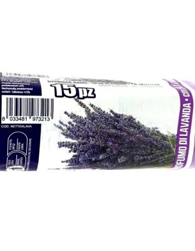 elios netti' 15 sacchi ultraresistenti 28l 52x70cm profumati - lavanda: tuttocasashop.it: pulizia e cura della casa