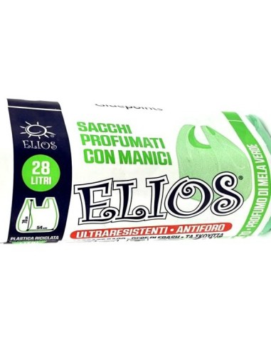 elios netti' 15 sacchi ultraresistenti 28l 52x70cm profumati - mela verde: tuttocasashop.it: pulizia e cura della casa