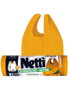 elios netti' 15 sacchi ultraresistenti 28l 52x70cm profumati - arancia: tuttocasashop.it: pulizia e cura della casa
