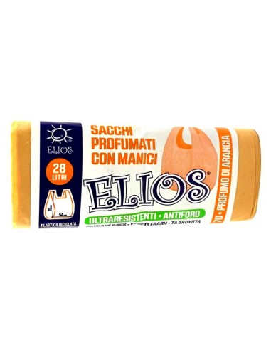 elios netti' 15 sacchi ultraresistenti 28l 52x70cm profumati - arancia: tuttocasashop.it: pulizia e cura della casa