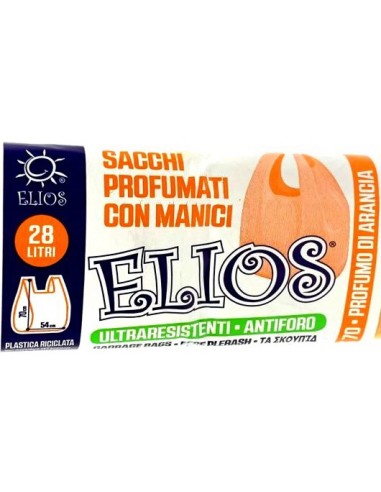 elios netti' 15 sacchi ultraresistenti 28l 52x70cm profumati - arancia: tuttocasashop.it: pulizia e cura della casa