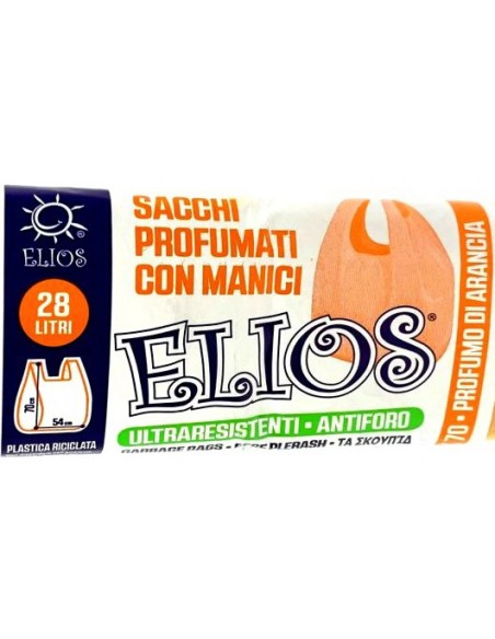 elios netti' 15 sacchi ultraresistenti 28l 52x70cm profumati - arancia: tuttocasashop.it: pulizia e cura della casa