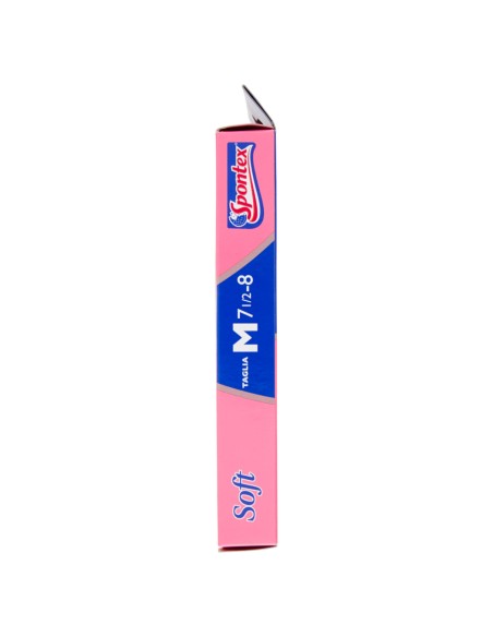 spontex soft guanti gomma felpati - taglia m 7.5 - media: tuttocasashop.it: pulizia e cura della casa