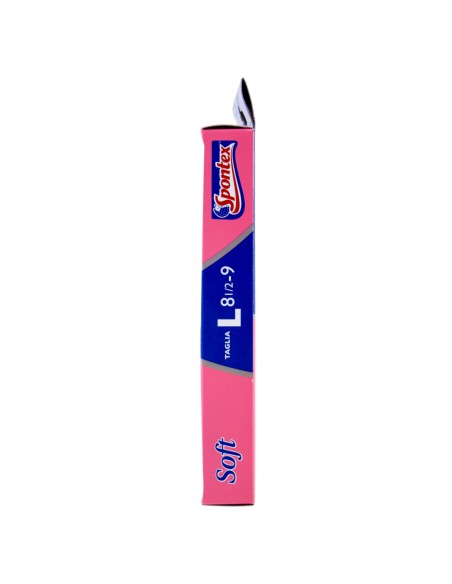 spontex soft guanti gomma felpati - taglia l 8.5 - grande: tuttocasashop.it: pulizia e cura della casa