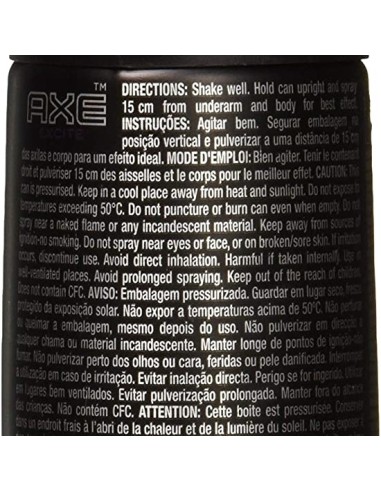 axe deodorante body spray for men - 150ml - excite: tuttocasashop.it: igiene e cura della persona