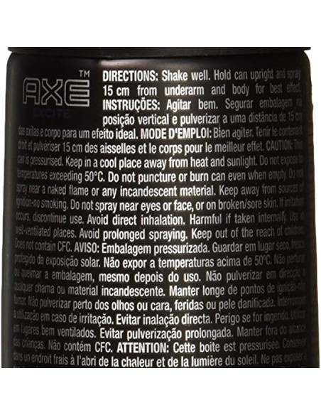 axe deodorante body spray for men - 150ml - excite: tuttocasashop.it: igiene e cura della persona