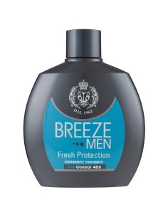 breeze deodorante squeeze no-gas - 100ml - men fresh protection 48h: tuttocasashop.it: igiene e cura della persona