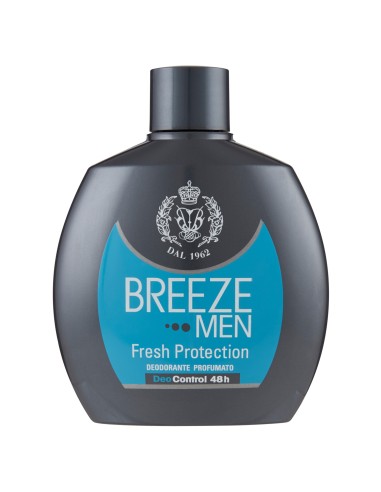 breeze deodorante squeeze no-gas - 100ml - men fresh protection 48h: tuttocasashop.it: igiene e cura della persona