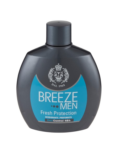 breeze deodorante squeeze no-gas - 100ml - men fresh protection 48h: tuttocasashop.it: igiene e cura della persona