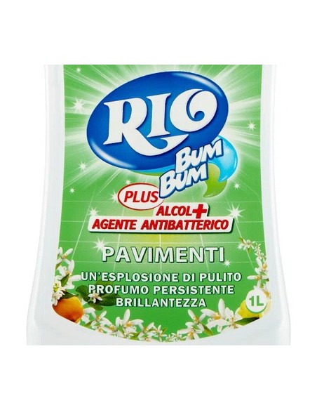 rio bumbum plus+ detergente pavimenti - 1 litro - limone e zagara di sicilia: tuttocasashop.it: pulizia e cura della casa
