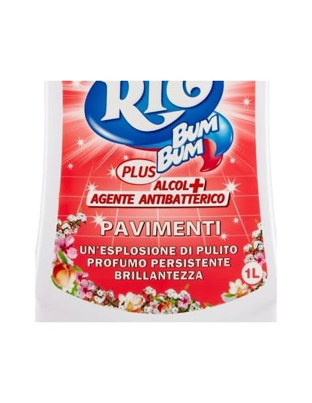 rio bumbum plus+ detergente pavimenti - 1 litro - pesco fiorito: tuttocasashop.it: pulizia e cura della casa