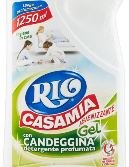 rio casamia 1250ml - candeggina gel igienizzante - pavimenti e superfici: tuttocasashop.it: pulizia e cura della casa