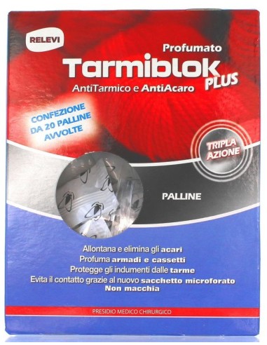 tarmiblok plus - 20 palline sigillate - antitarmico e antiacaro: tuttocasashop.it: pulizia e cura della casa