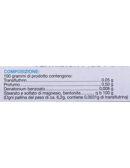 tarmiblok plus - 20 palline sigillate - antitarmico e antiacaro: tuttocasashop.it: pulizia e cura della casa