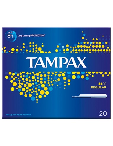 tampax blue box assorbenti igienici interni - 20 pezzi - formato regular: tuttocasashop.it: igiene e cura della persona