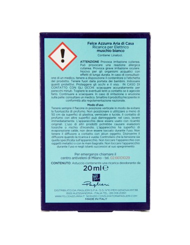 felce azzurra aria di casa ricarica per diffusore elettrico - muschio bianco: tuttocasashop.it: pulizia e cura della casa
