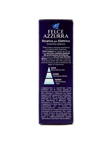 felce azzurra aria di casa ricarica per diffusore elettrico - muschio bianco: tuttocasashop.it: pulizia e cura della casa