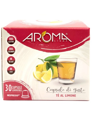 aroma light 30 capsule di gusto - te' al limone - compatibili nespresso: tuttocasashop.it: altro - bazar