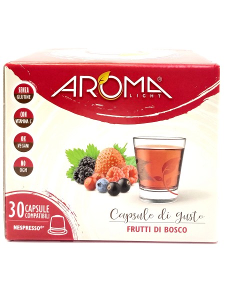 aroma light 30 capsule di gusto - frutti di bosco - compatibili nespresso: tuttocasashop.it: altro - bazar