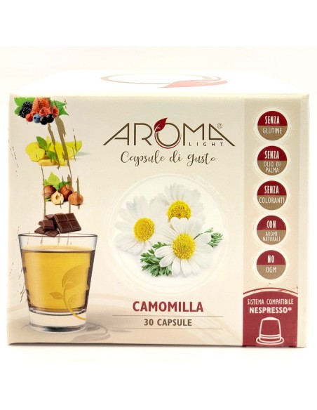 aroma light 30 capsule di gusto - camomilla - compatibili nespresso: tuttocasashop.it: altro - bazar